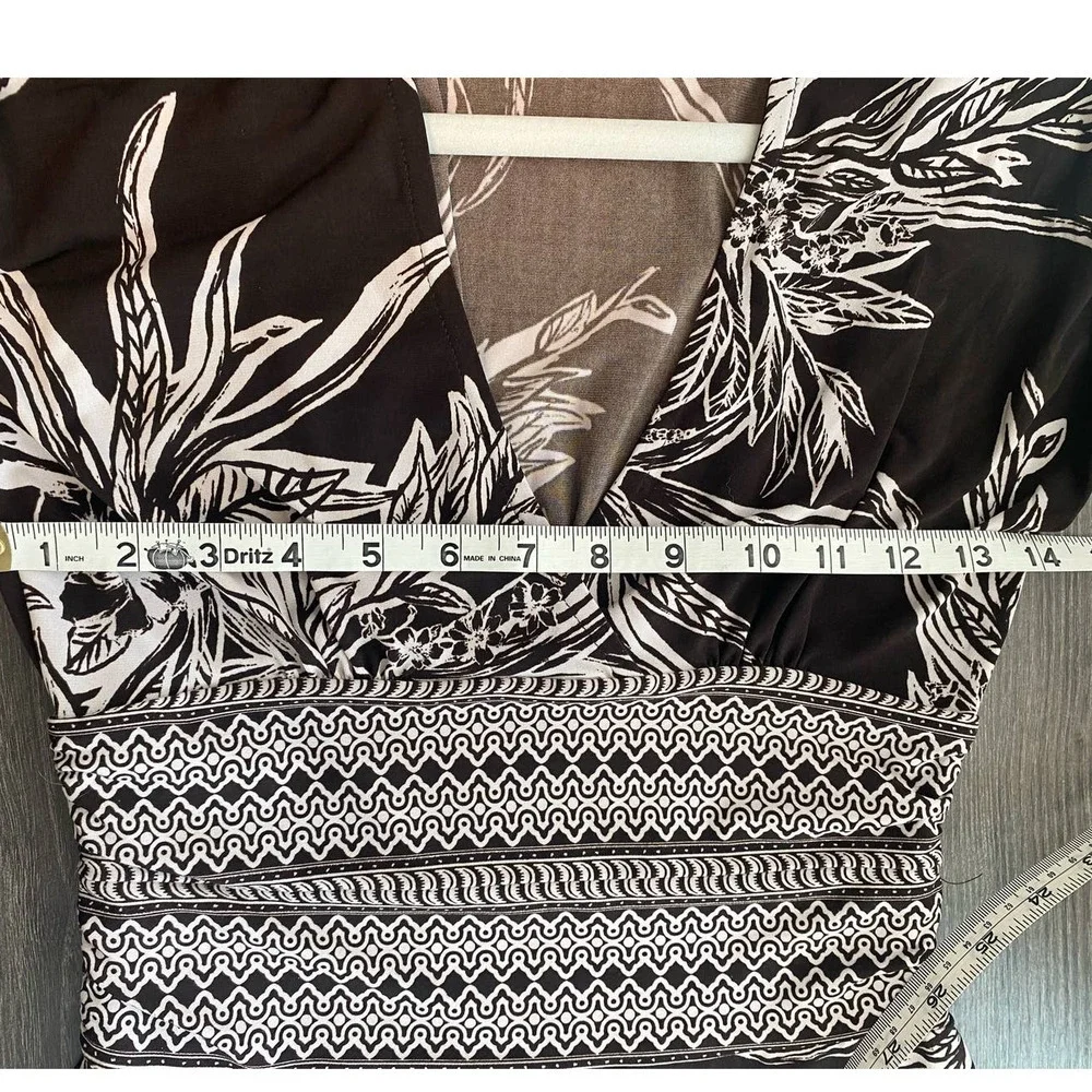 Max & Cleo Tropical‎ Print Knee Length Dress